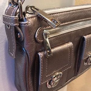 ⭐️MARC JACOBS MINI STELLA METALLIC SILVER HANDBAG